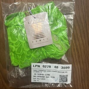 NWT STRAPPY BRAZILIAN, KELLY GREEN - DISCONTINUED